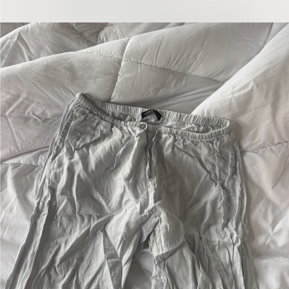 Brandy Melville Light Gray Straight Leg Pants